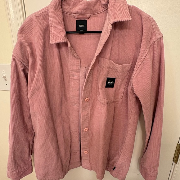 Vans Tops - Vans Casual Pink Corduroy Shirt